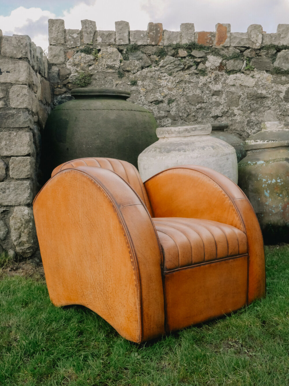 Rocket Leather Rib Chair - Image 2