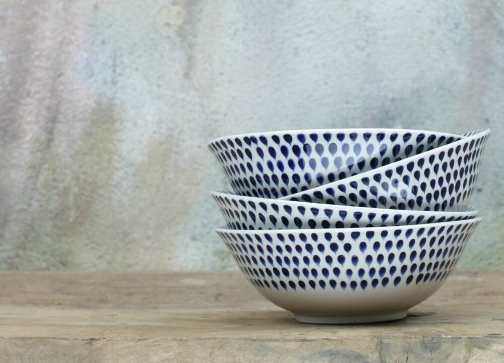 Indigo Drop Cereal Bowl