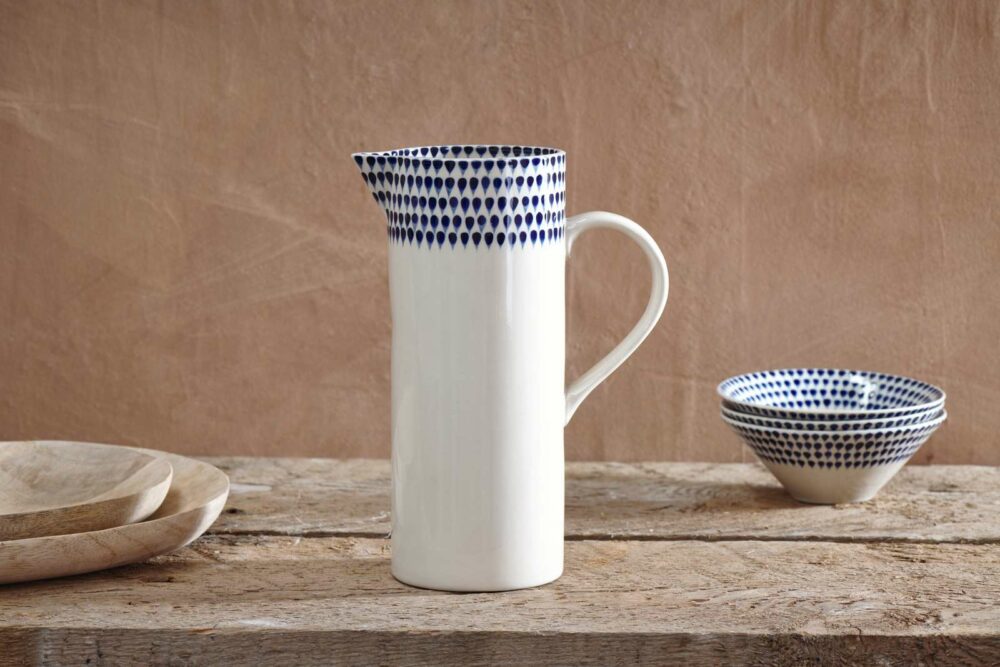 Indigo Drop Jug