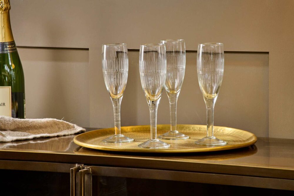 Mila Tall Champagne Glass - Set of Four