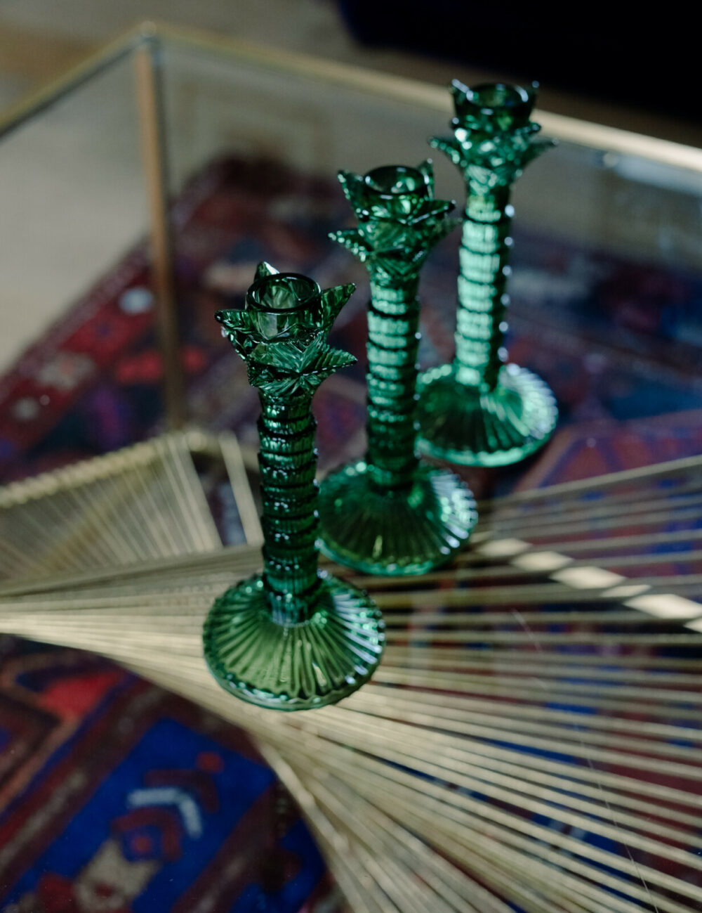 Green Palm Tree Candlestick - Image 3