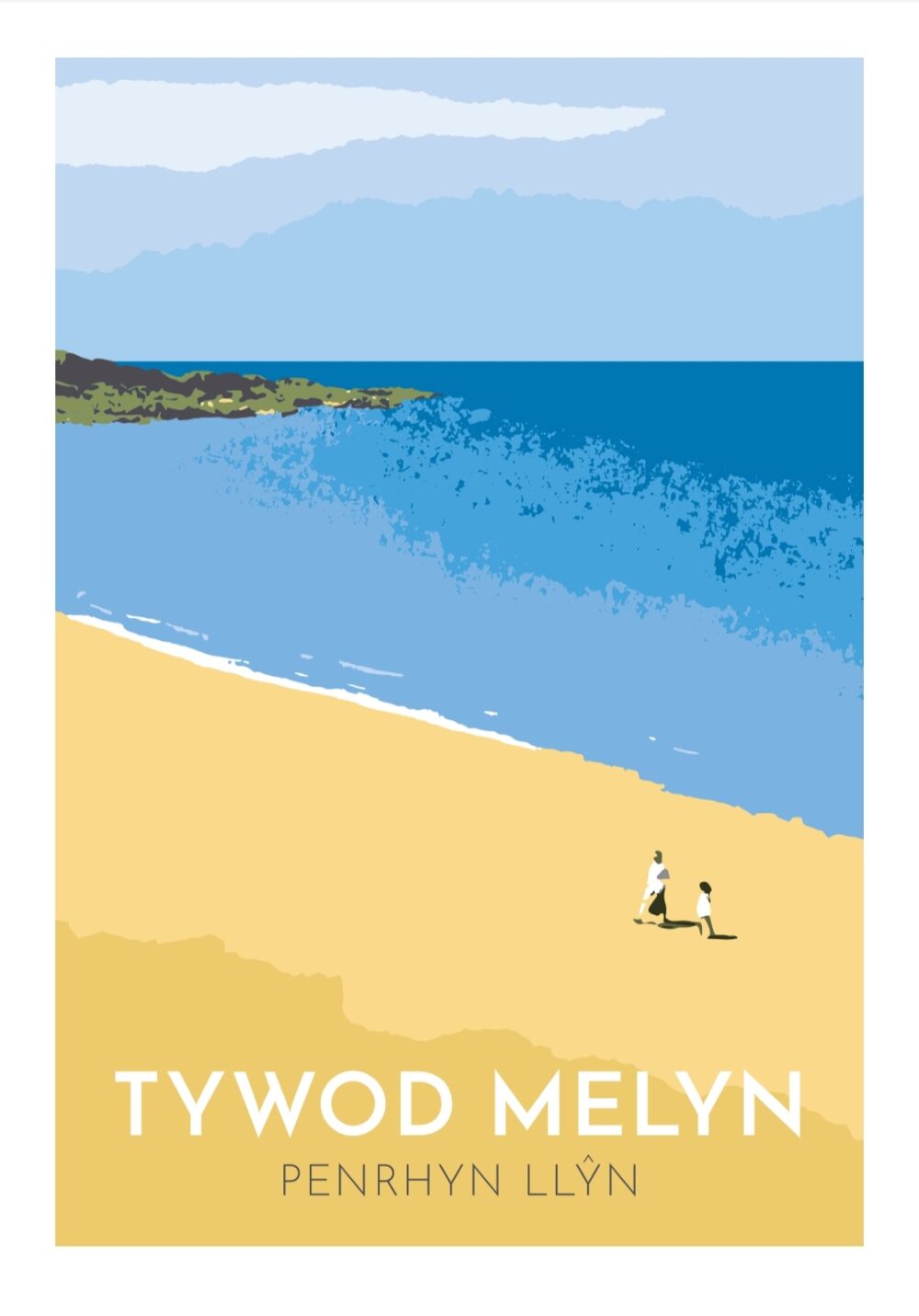 Penrhyn Llyn Print - Tywod Melyn