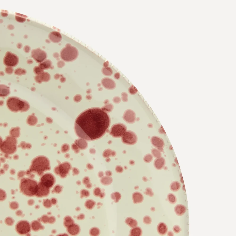 Hot Pottery Dinner Plate – Red - Image 3