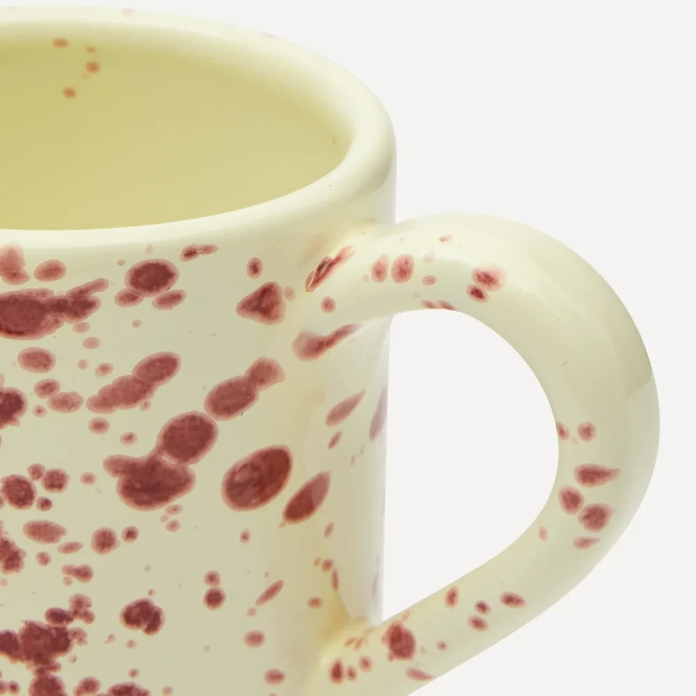 Hot Pottery Splatter Mug – Red - Image 2