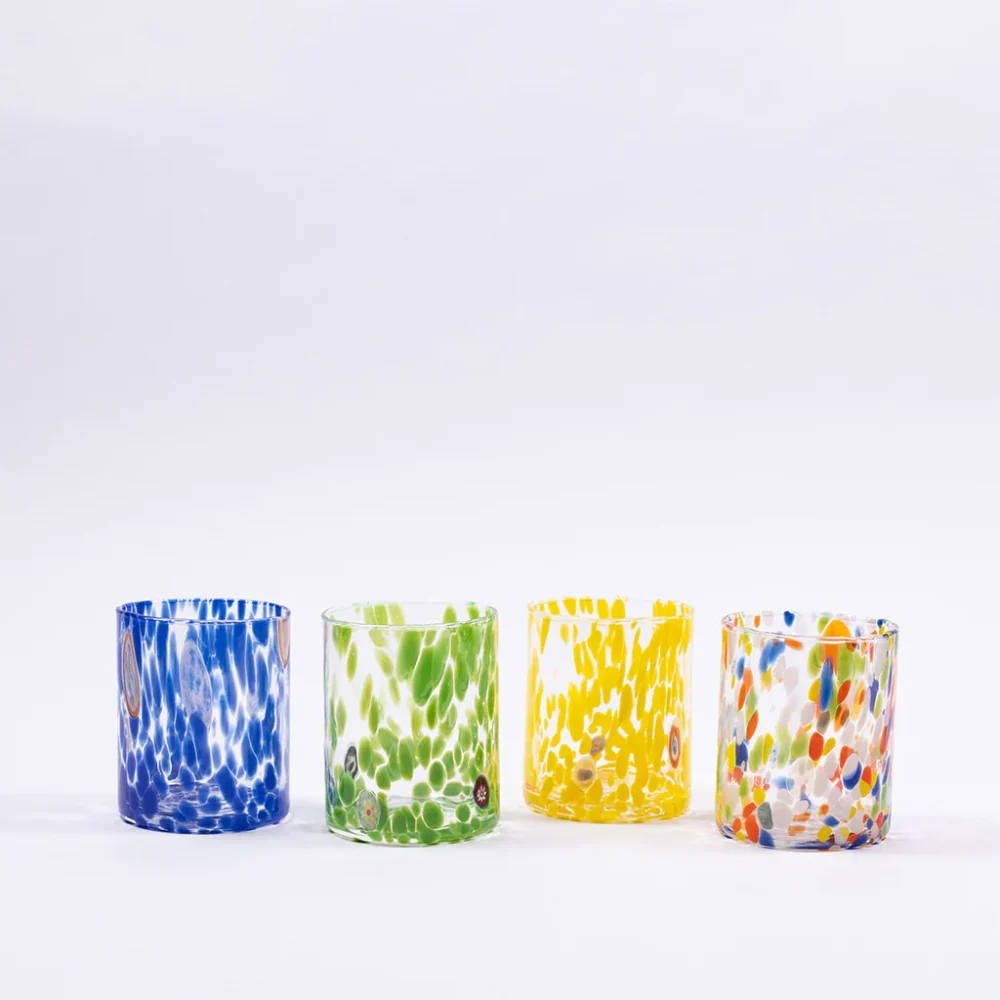 Straight Murano Tumbler - Green - Image 3