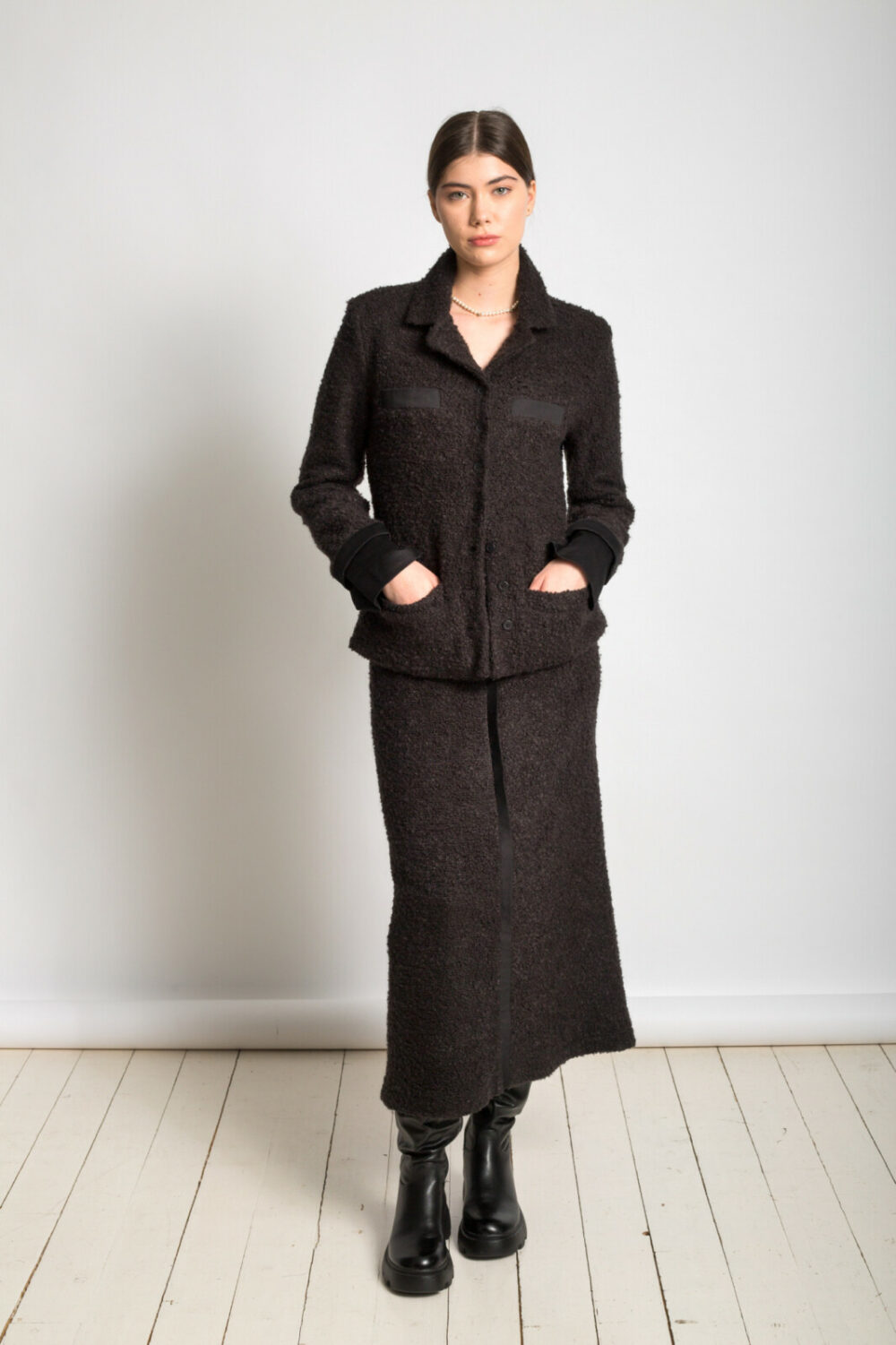 Les filles d’ailleurs Black Boucle Jacket - Image 2