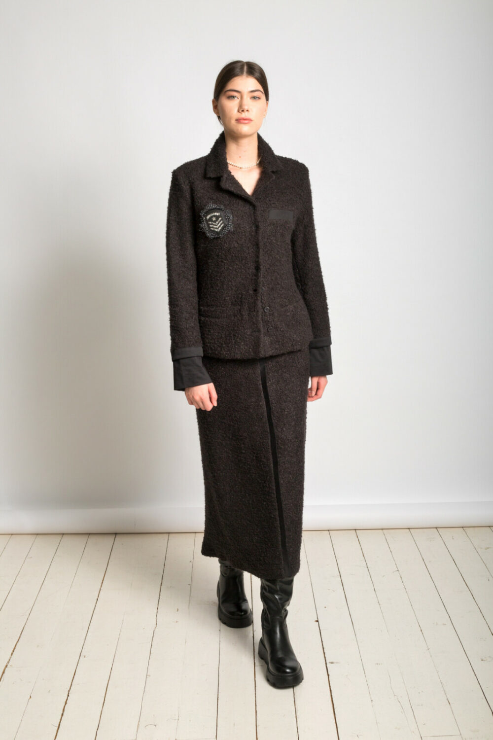 Les filles d’ailleurs Black Boucle Jacket - Image 4