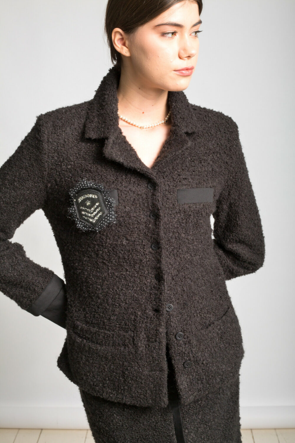 Les filles d’ailleurs Black Boucle Jacket