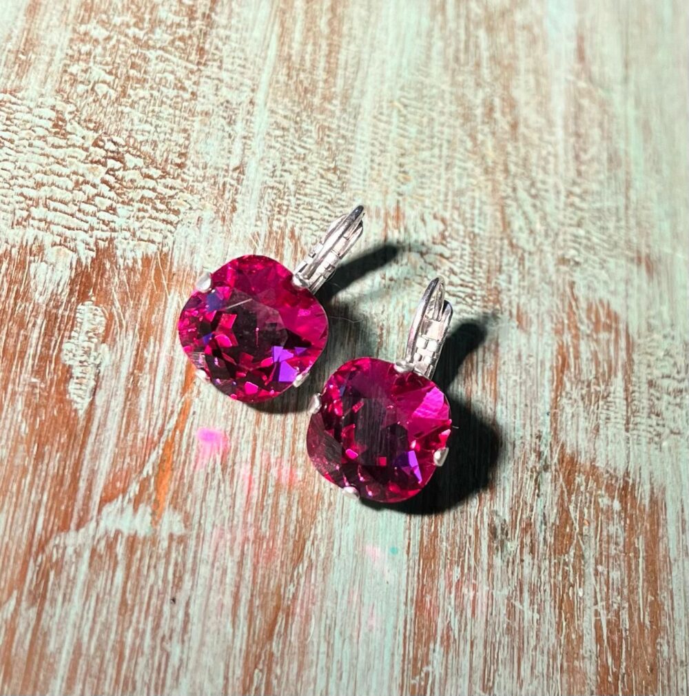 Classic Earrings - Fuschia Pink