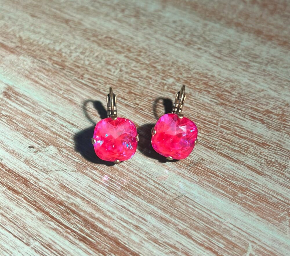 Classic Earrings - Polka Pink