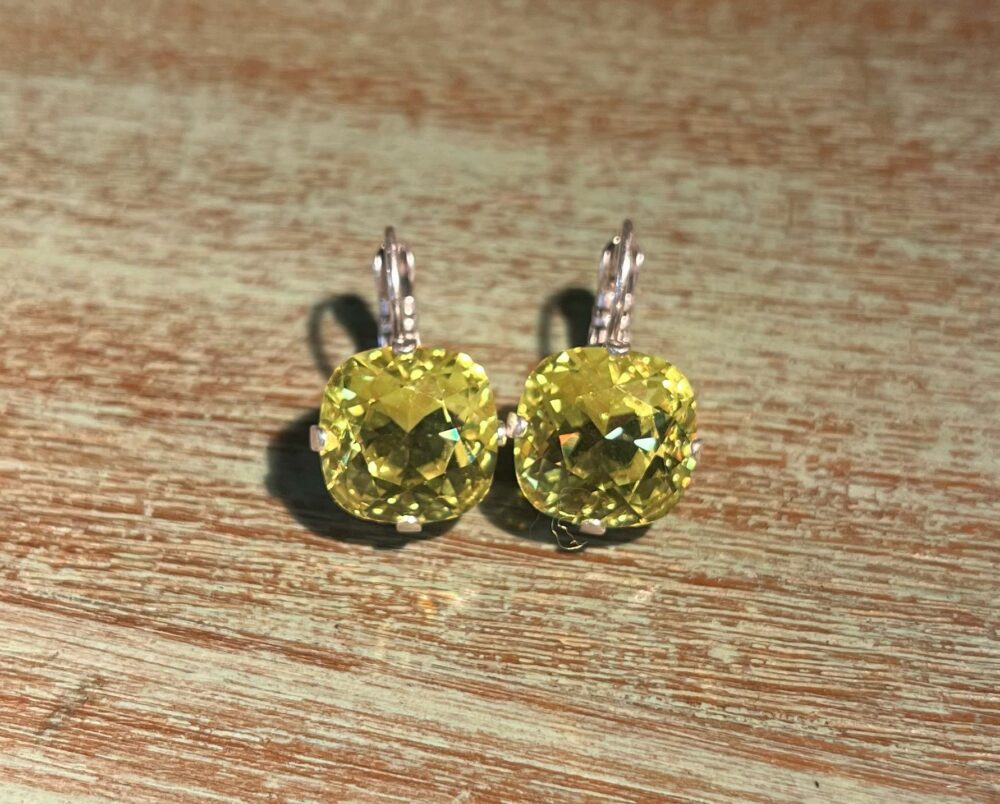 Classic Earrings - Lime Green