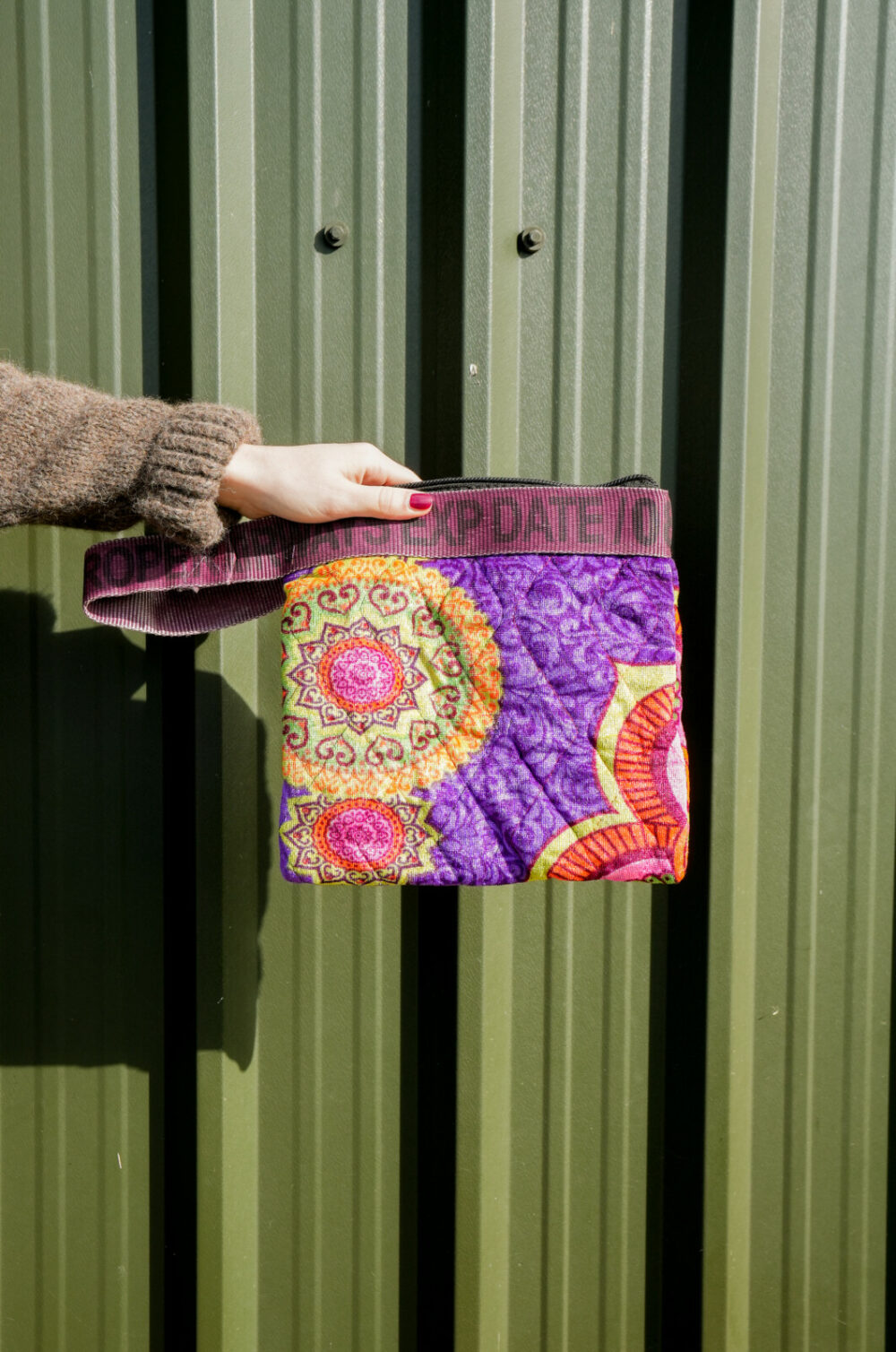 Recycled fabric pouch | Purple