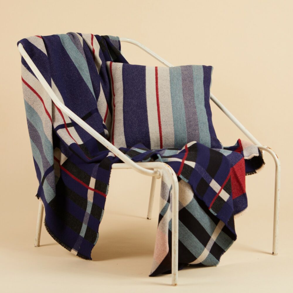 Wallace Sewell Stölzl Blanket | Indigo - Image 2