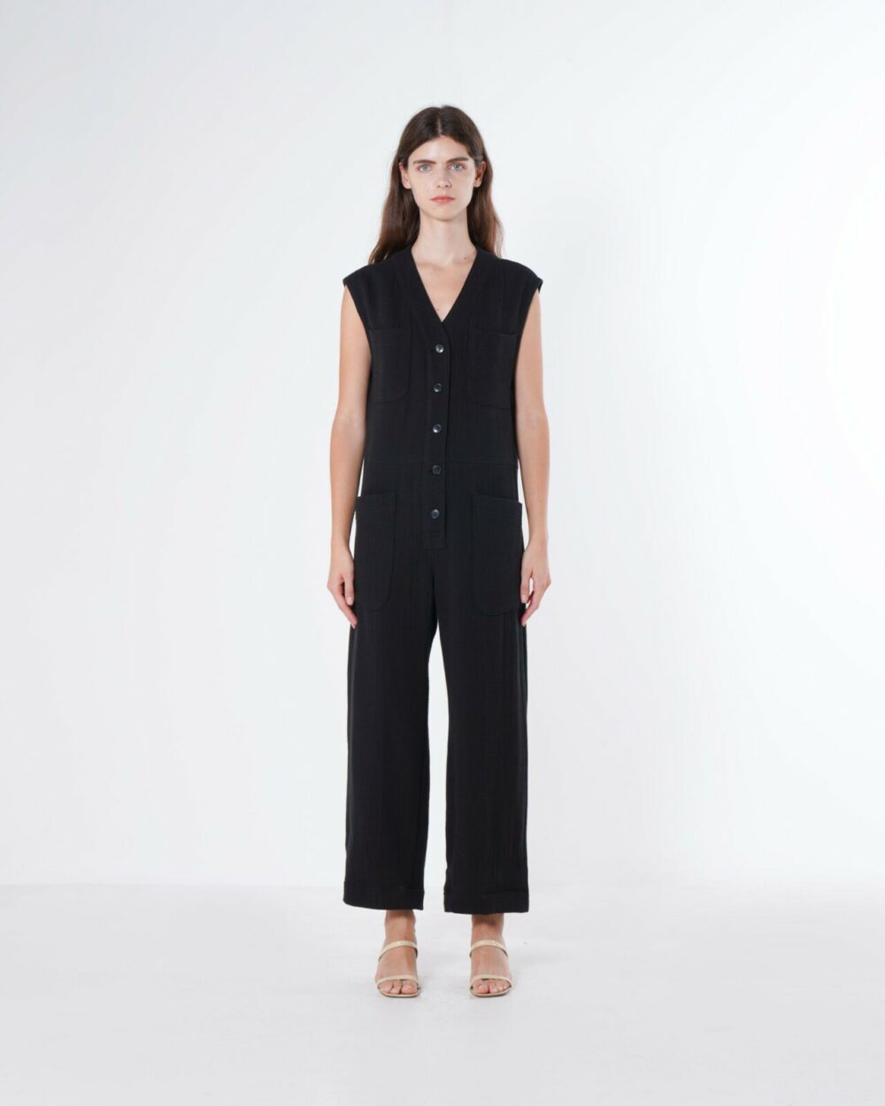 Emin + Paul Black Utility Jumpsuit