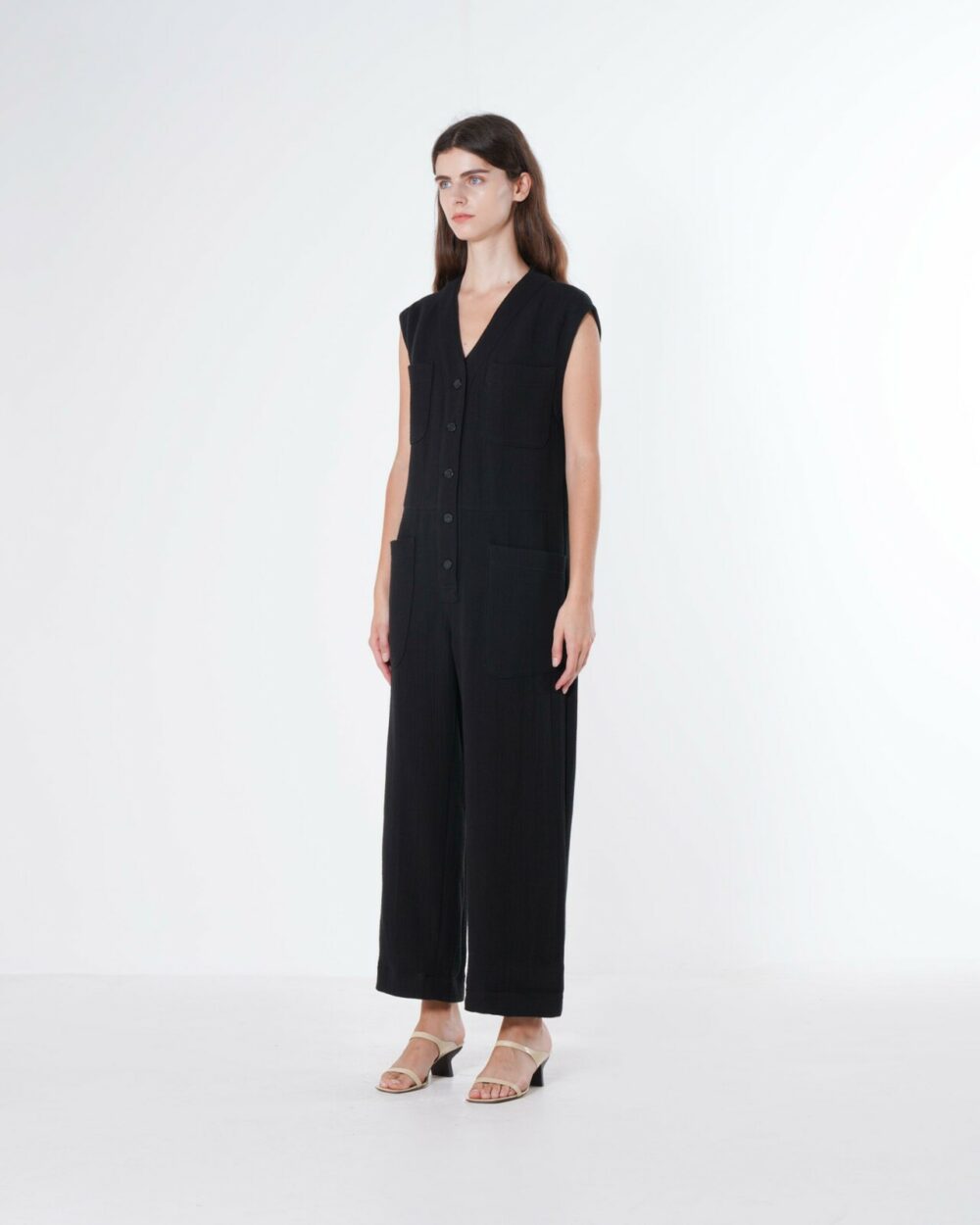 Emin + Paul Black Utility Jumpsuit - Image 2