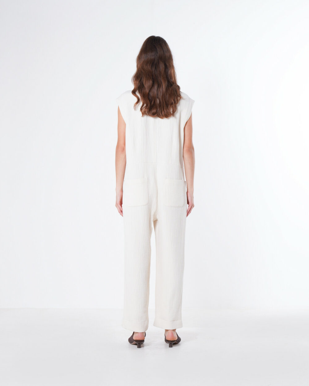 Emin + Paul Cream Utility Jumpsuit - Image 3