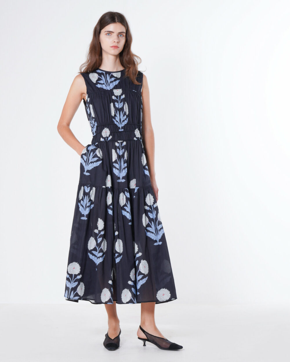 Emin + Paul Black Floral Dress - Image 4