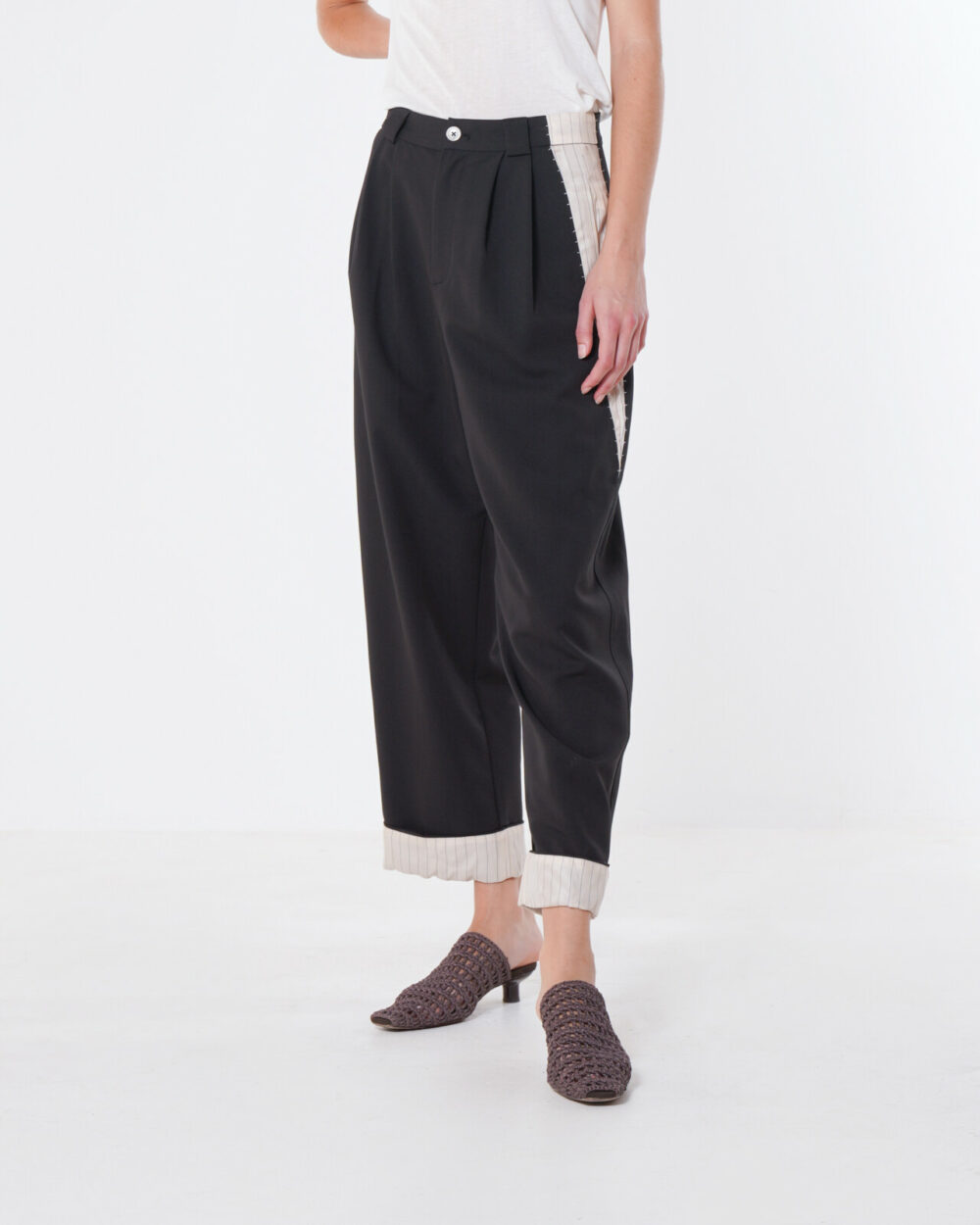 Emin + Paul Stitch Detail Trousers - Image 4