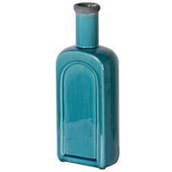 Turquoise Bottle Vase - Image 2