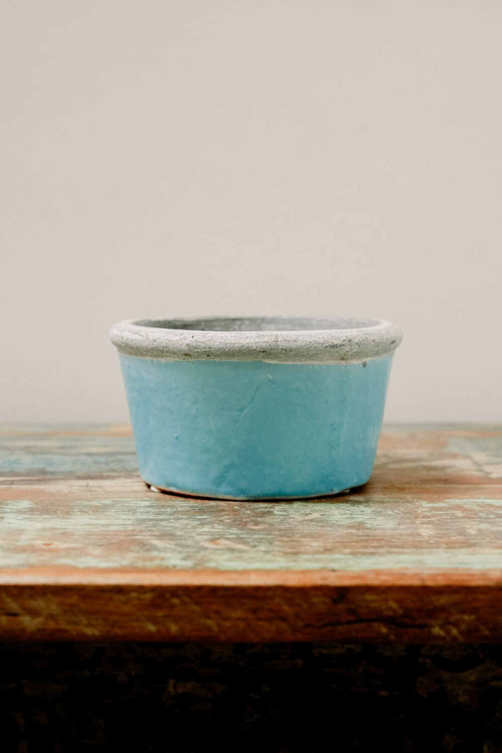 Short Blue Pot