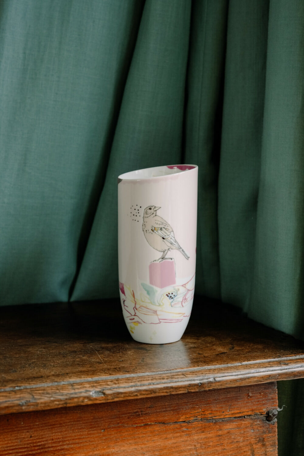 Lowri Davies Bird Vase