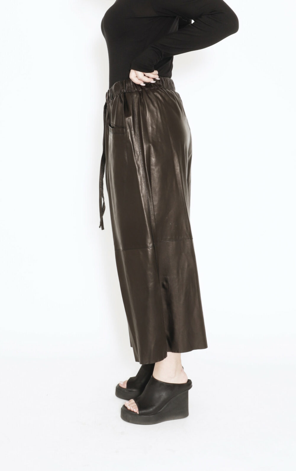 Sort Aarhus Leather Pants - Image 2