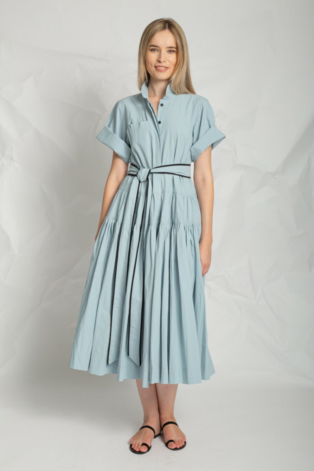 Les filles d’ailleurs Blue Cotton Dress