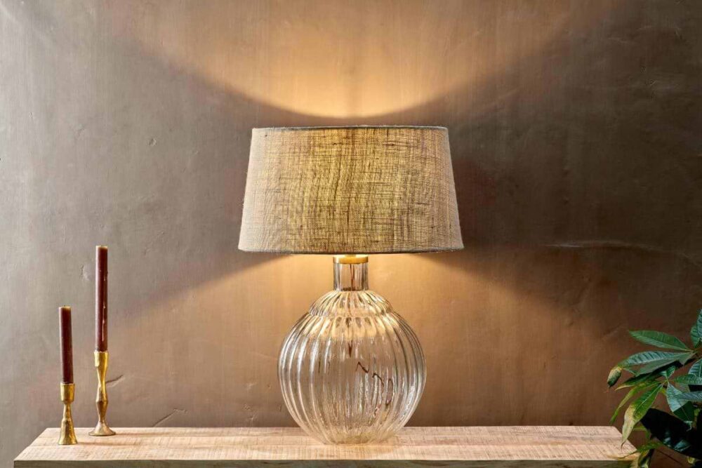 Varanisi Wide Recycled Glass Lamp