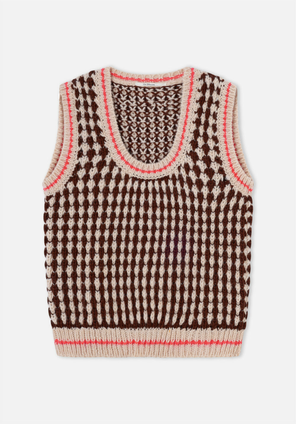 Chocolate Knitted Vest - Image 2