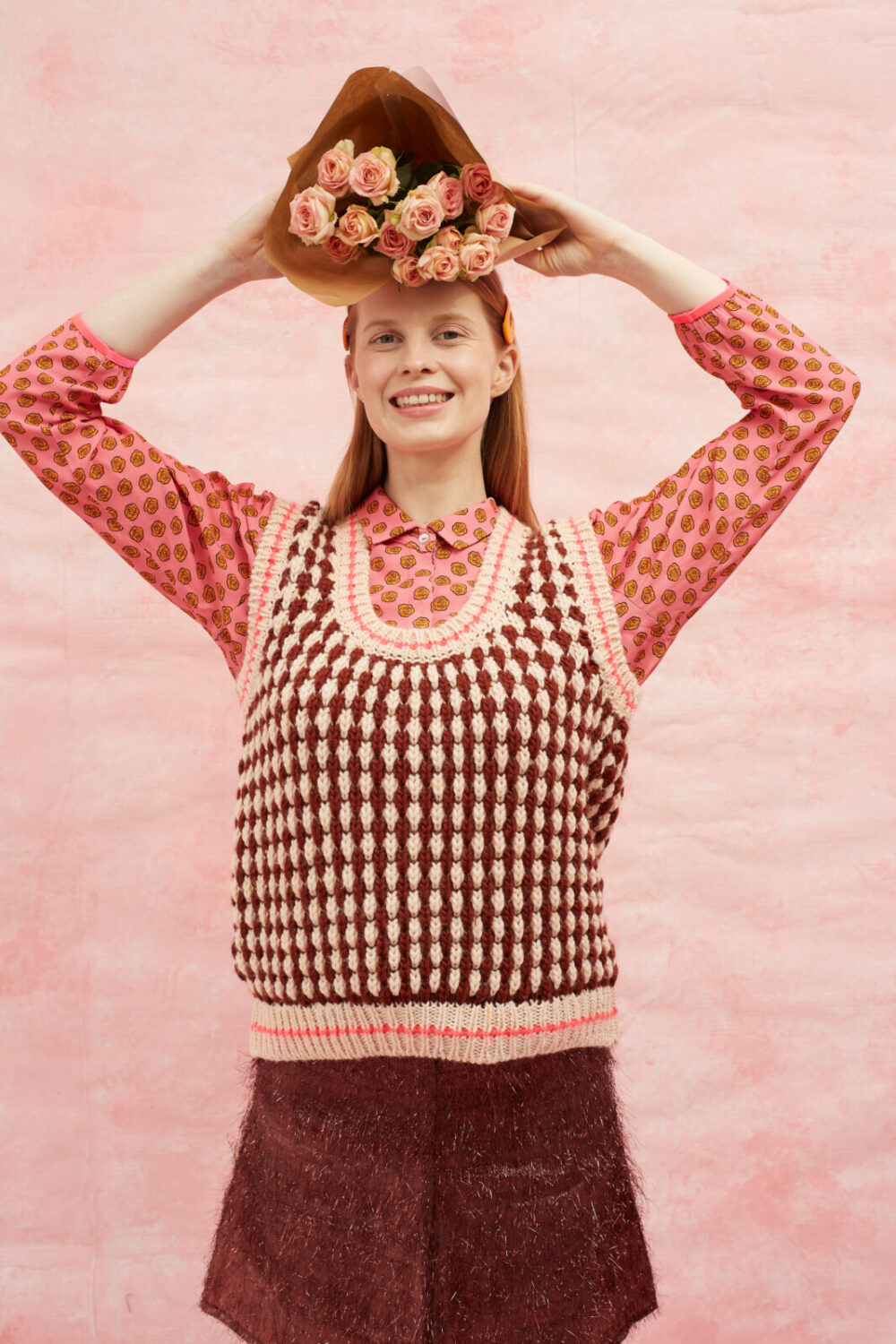 Chocolate Knitted Vest