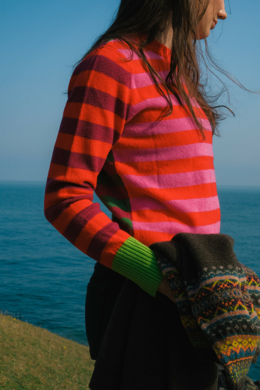 Stobo Stripe Sweater | Rosa - Image 2