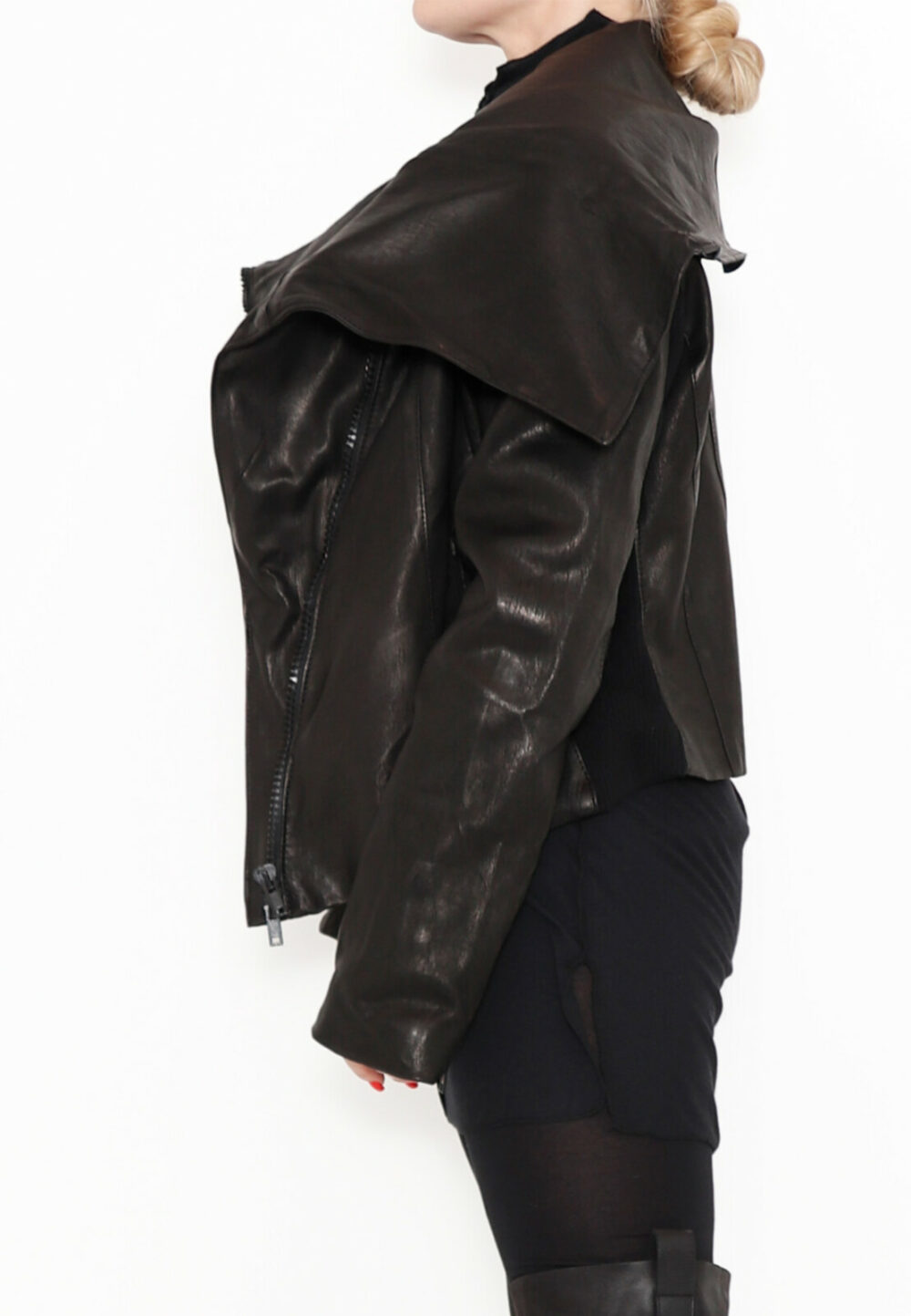 Sort Aarhus Leather Jacket - Image 2