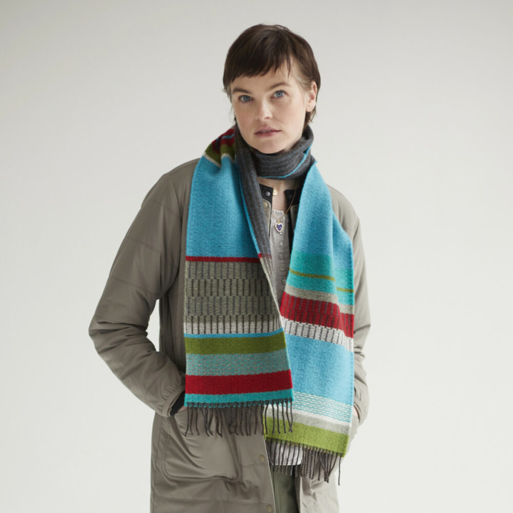 Wallace Sewell Strathay Scarf | Verdigris - Image 2