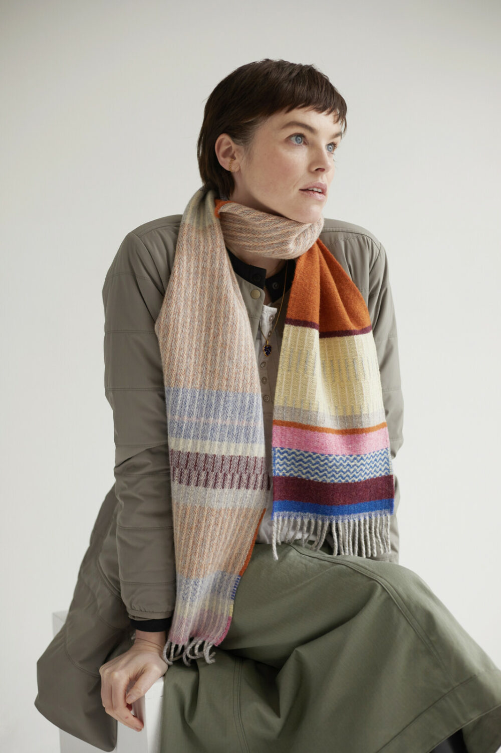 Wallace Sewell Strathay Scarf | Amber - Image 3