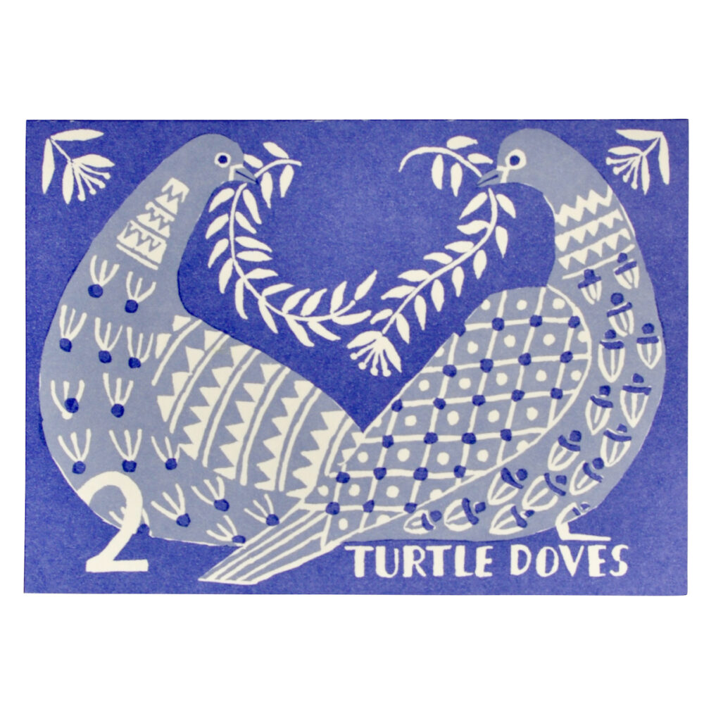 Pack of Ten Cards Two Turtle Doves