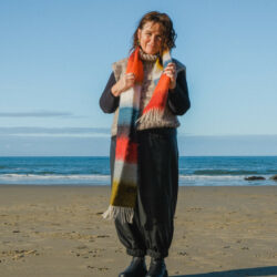 Striped Mohair Scarf - Image 2