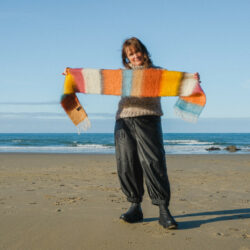 Striped Mohair Scarf - Image 2