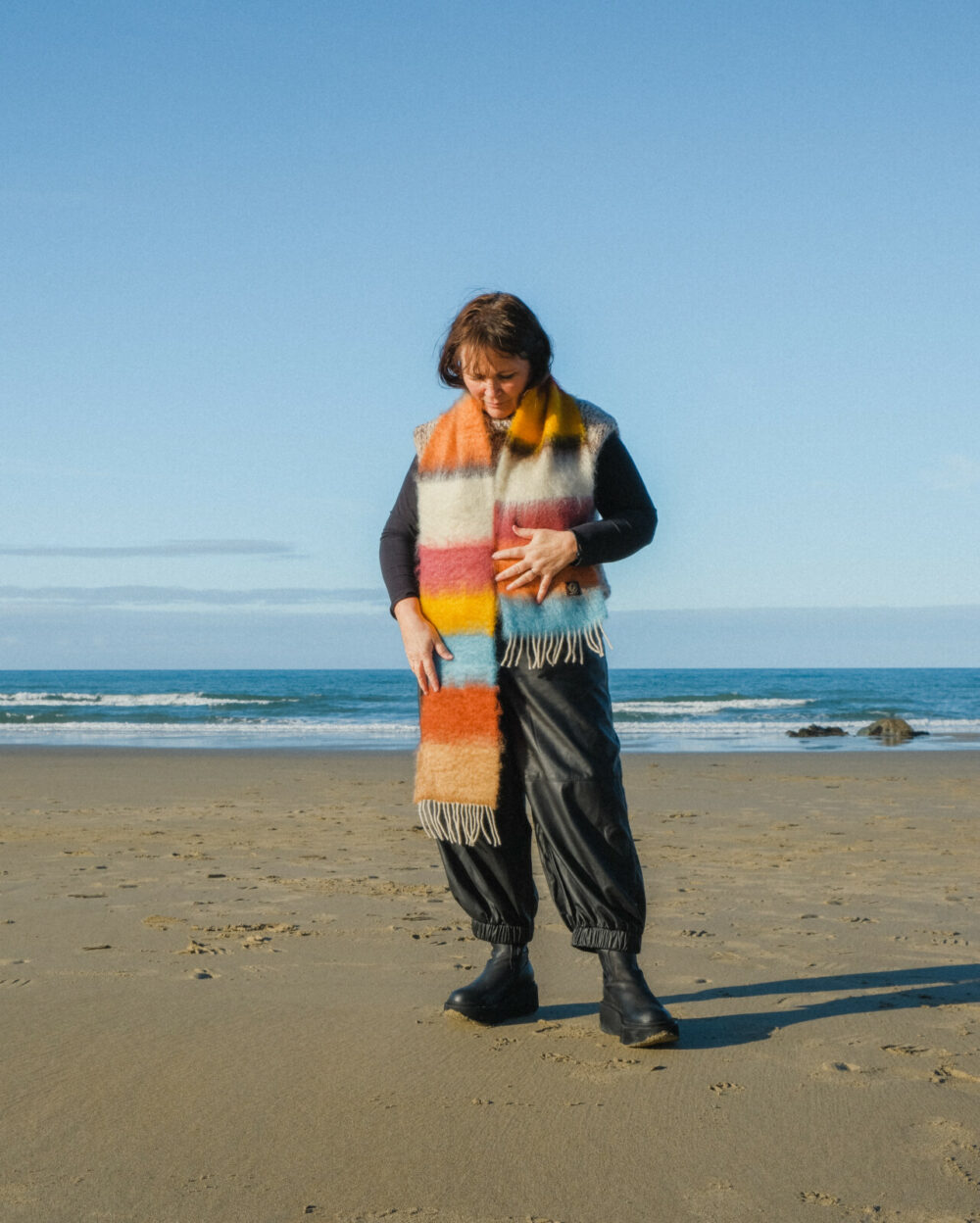 Striped Mohair Scarf 2