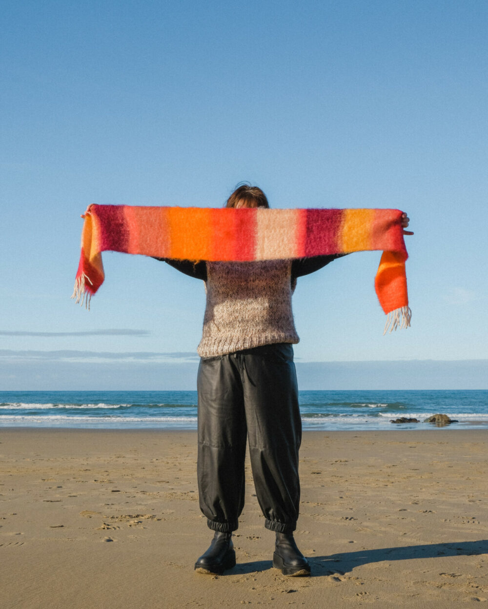 Striped Mohair Scarf 1 - Image 2