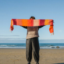 Striped Mohair Scarf - Image 2