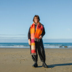 Striped Mohair Scarf - Image 3