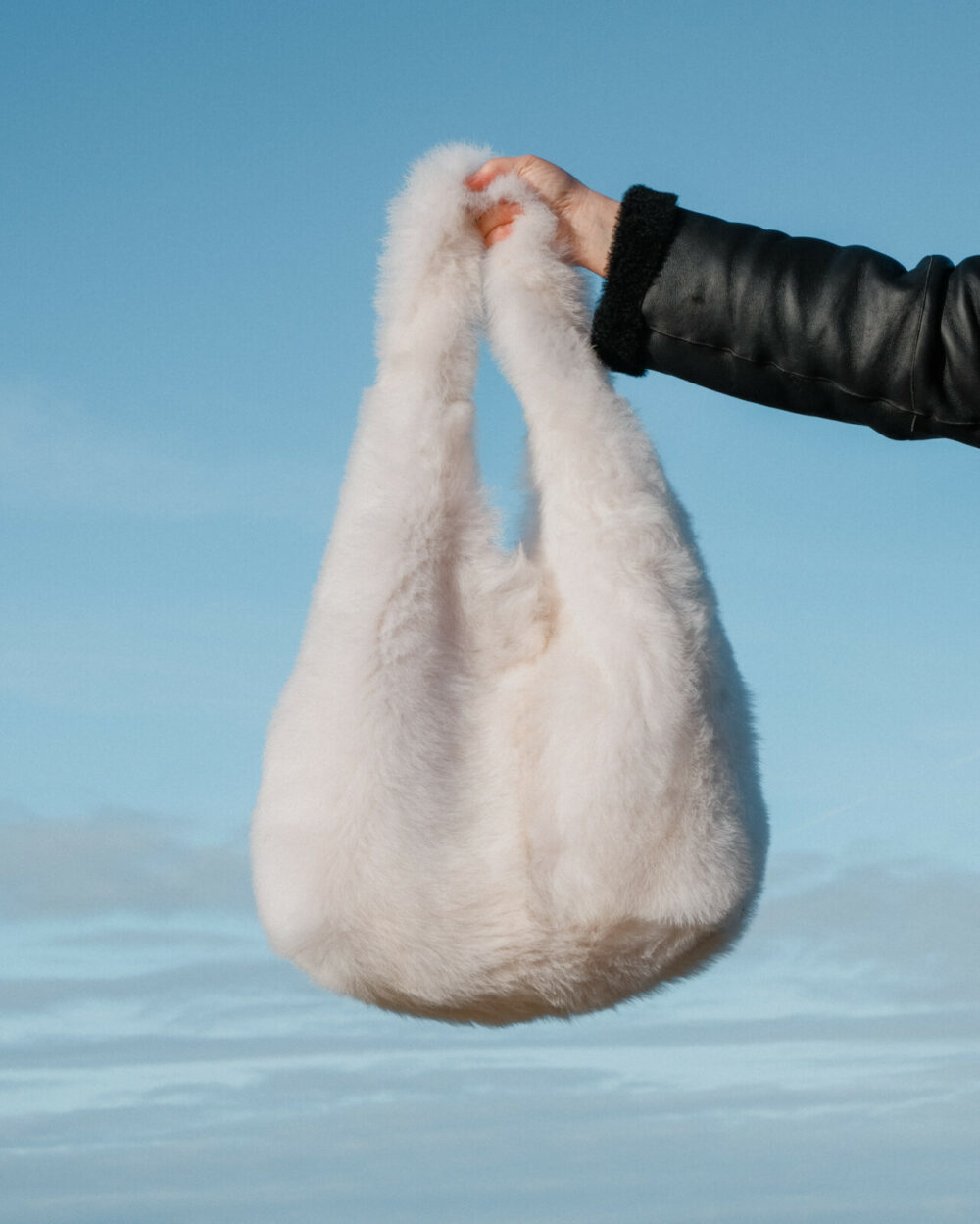 Sheepskin Slouchy Shoulder Bag - Image 2