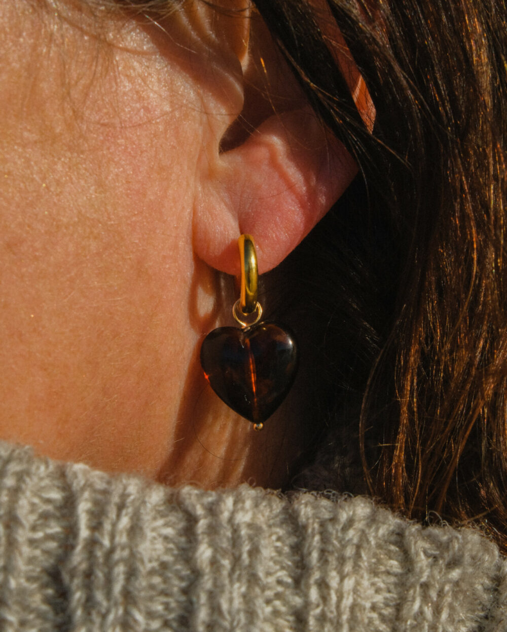 Calon Earrings | Amber - Image 2