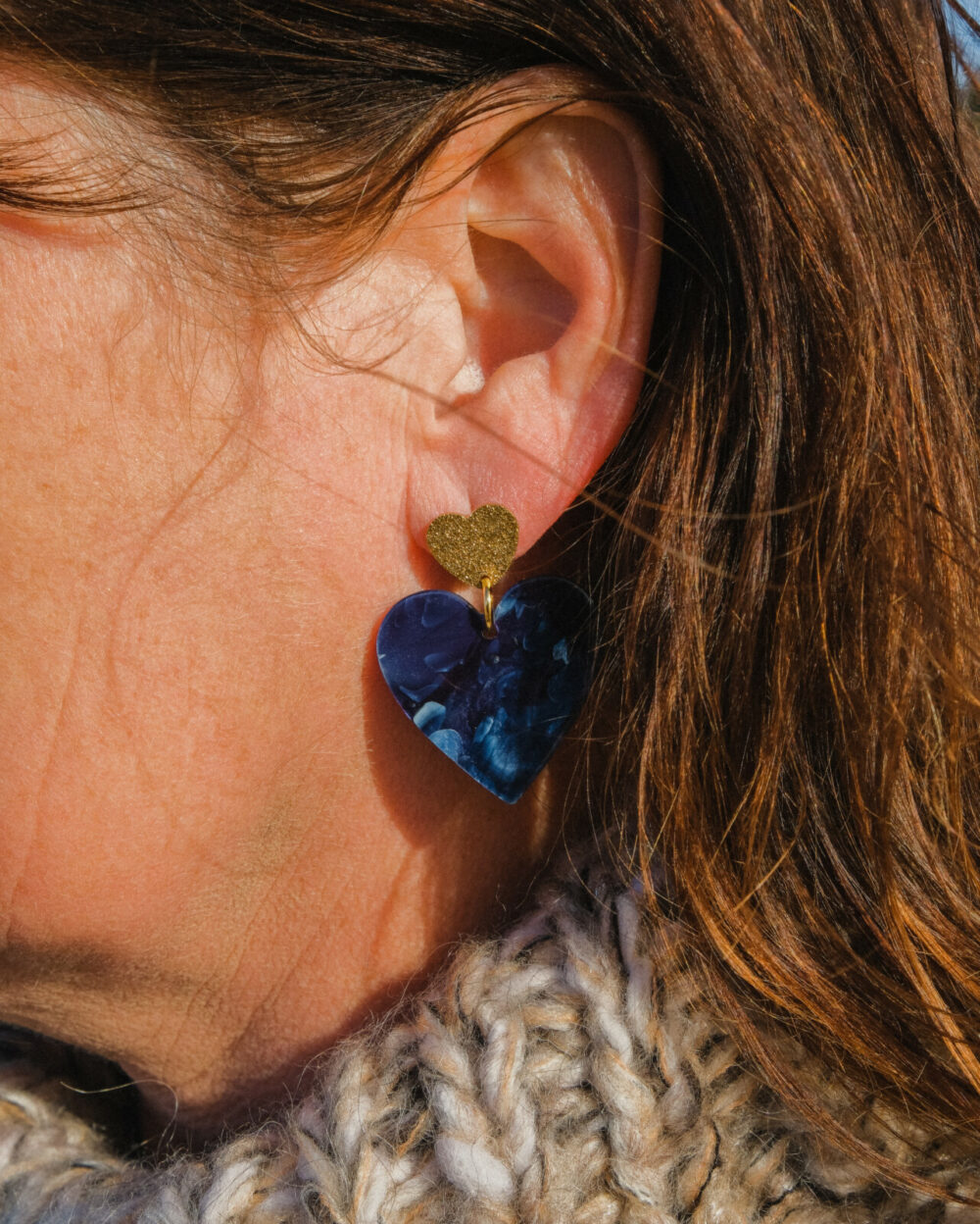 Caru Earrings | Blue