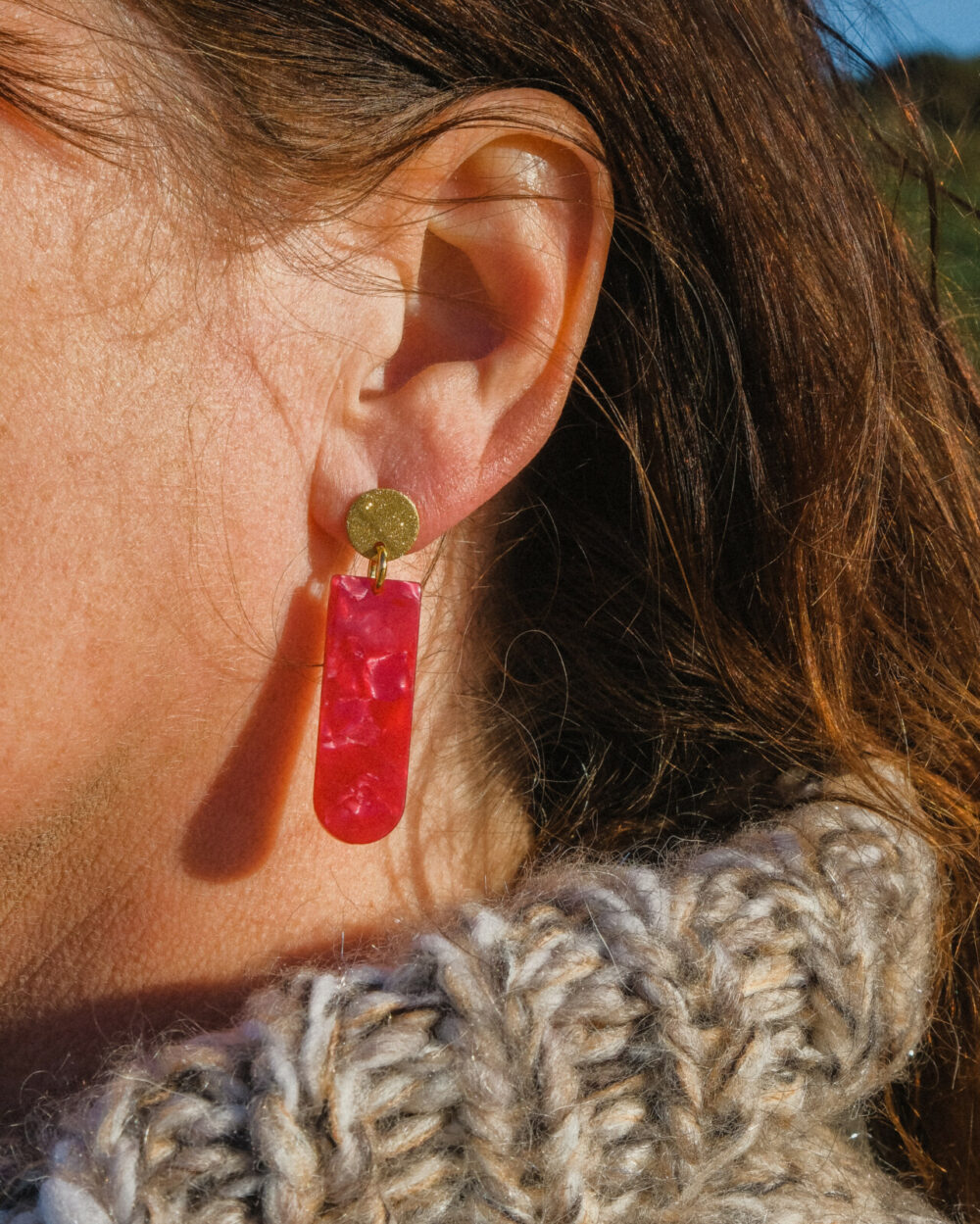 Leri Earrings | Red