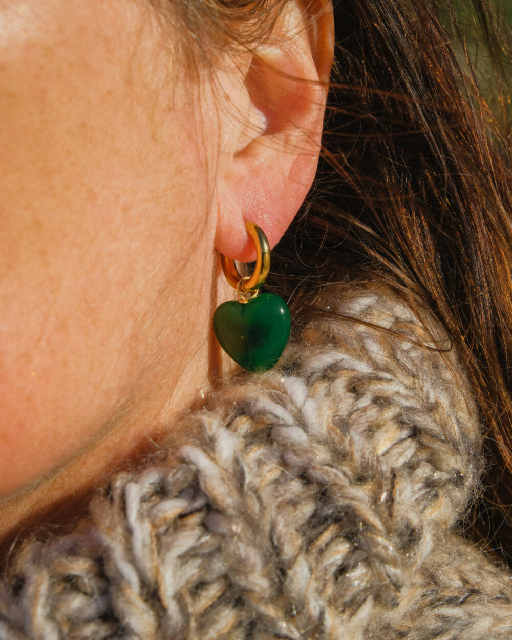 Calon Earrings | Green