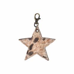 Cowhide Star Keyring - Image 2