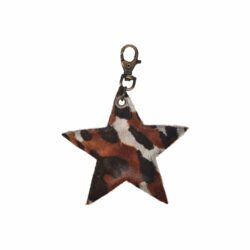 Cowhide Star Keyring - Image 3