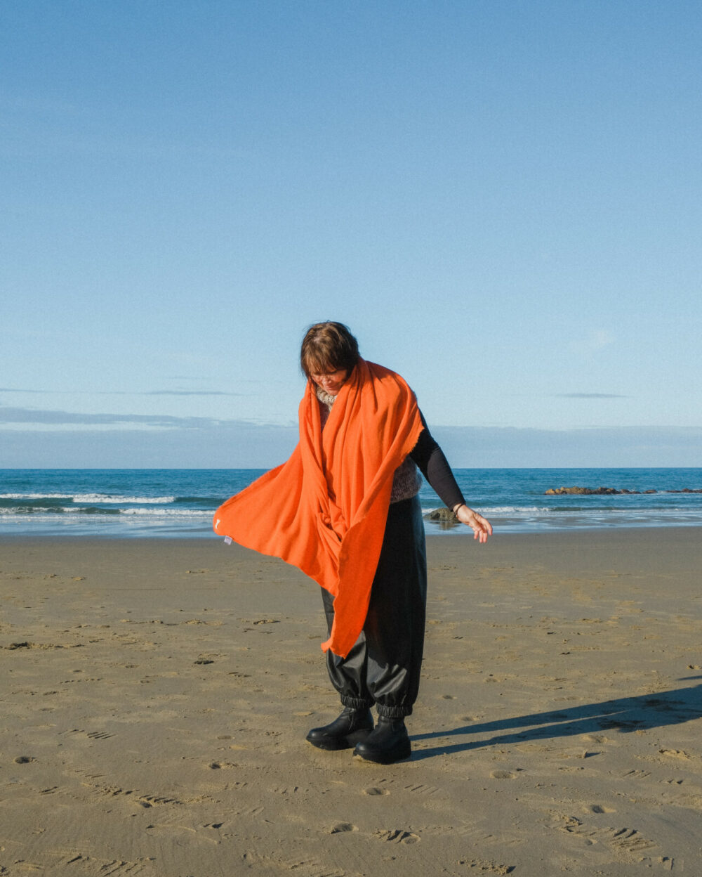 Merino Scarf | Soft Orange - Image 2