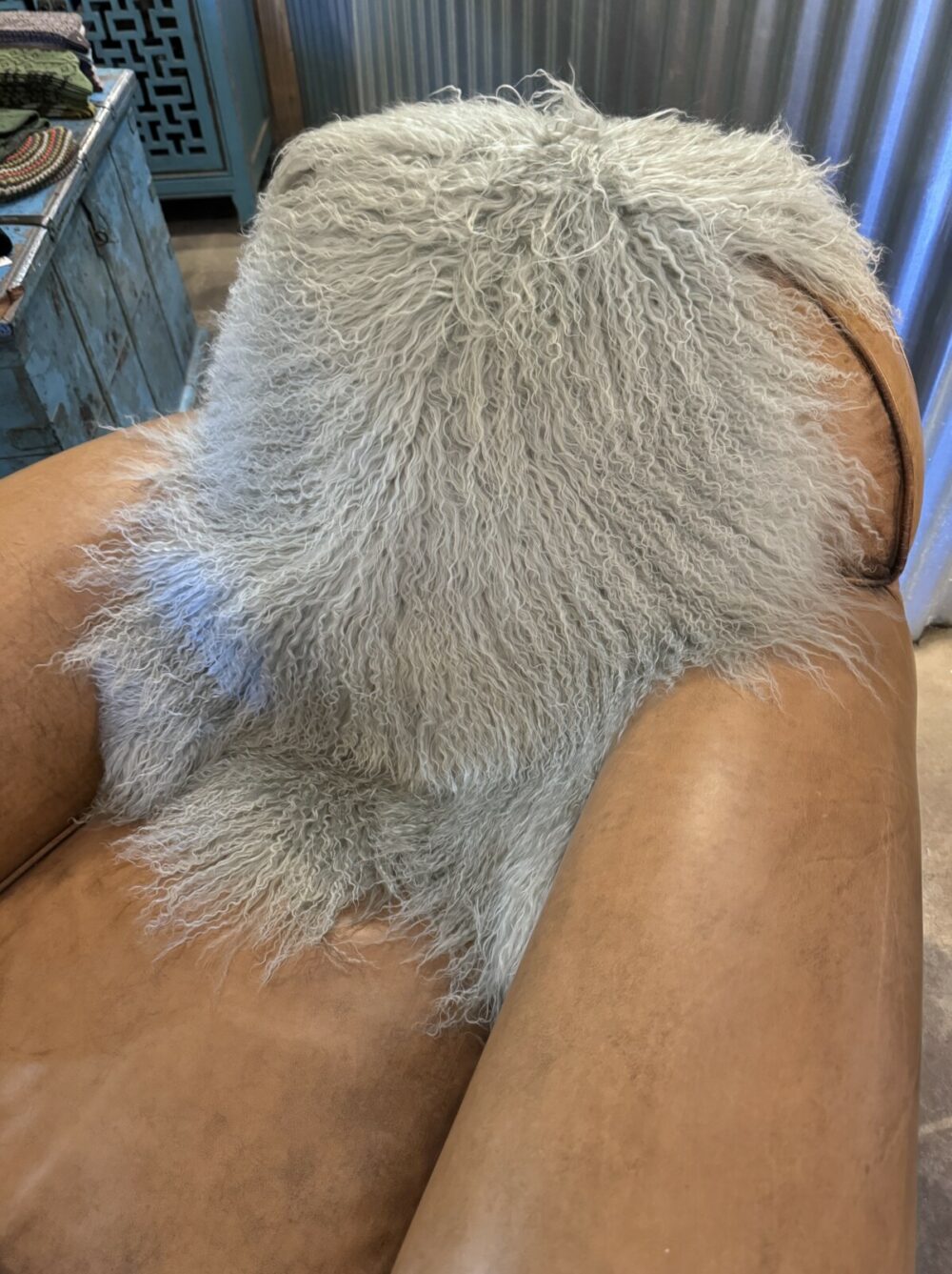 Tibetan Sheepskin Rug | Grey